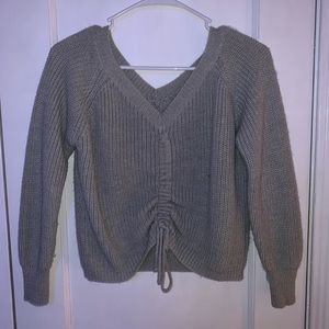 Lace Up Sweater